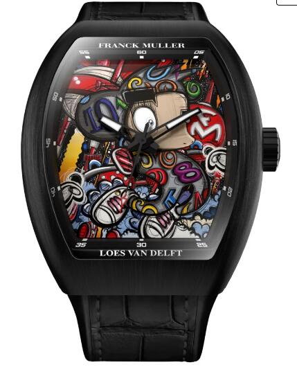 Franck Muller Vanguard™ Color Dreams Loes Van Delft Limited Edition Replica Watch V 43 SC LOES VAN DELFT NR BR (NR)